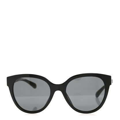 Chanel Acetate CC Butterfly Sunglasses 5414-A Black 2 of 9