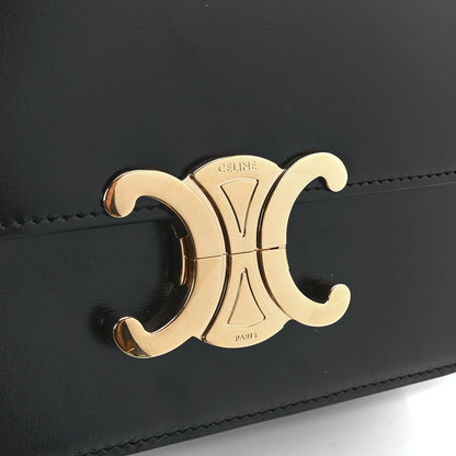 Celine Shiny Calfskin Teen Triomphe Black 9 of 13