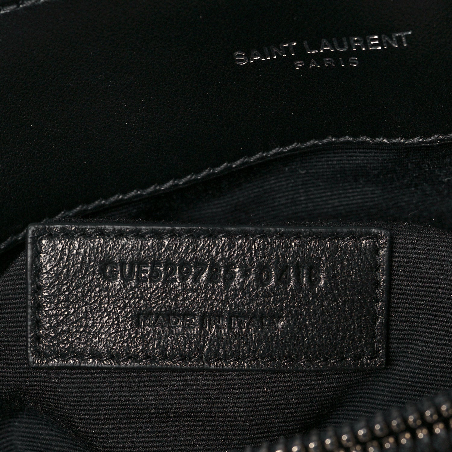 Saint Laurent Calfskin Y Quilted Monogram Medium Loulou Satchel Black 7 of 10