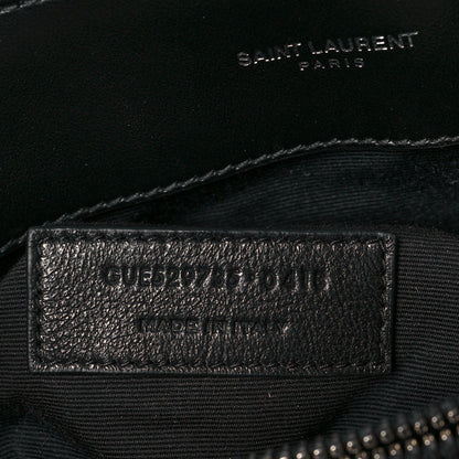 Saint Laurent Calfskin Y Quilted Monogram Medium Loulou Satchel Black 7 of 10