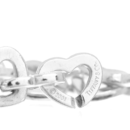 Tiffany Sterling Silver 18K Yellow Gold Heart Links Bracelet 4 of 4