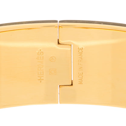 Hermes Enamel Wide Clic Clac H Bracelet GM Black 3 of 4