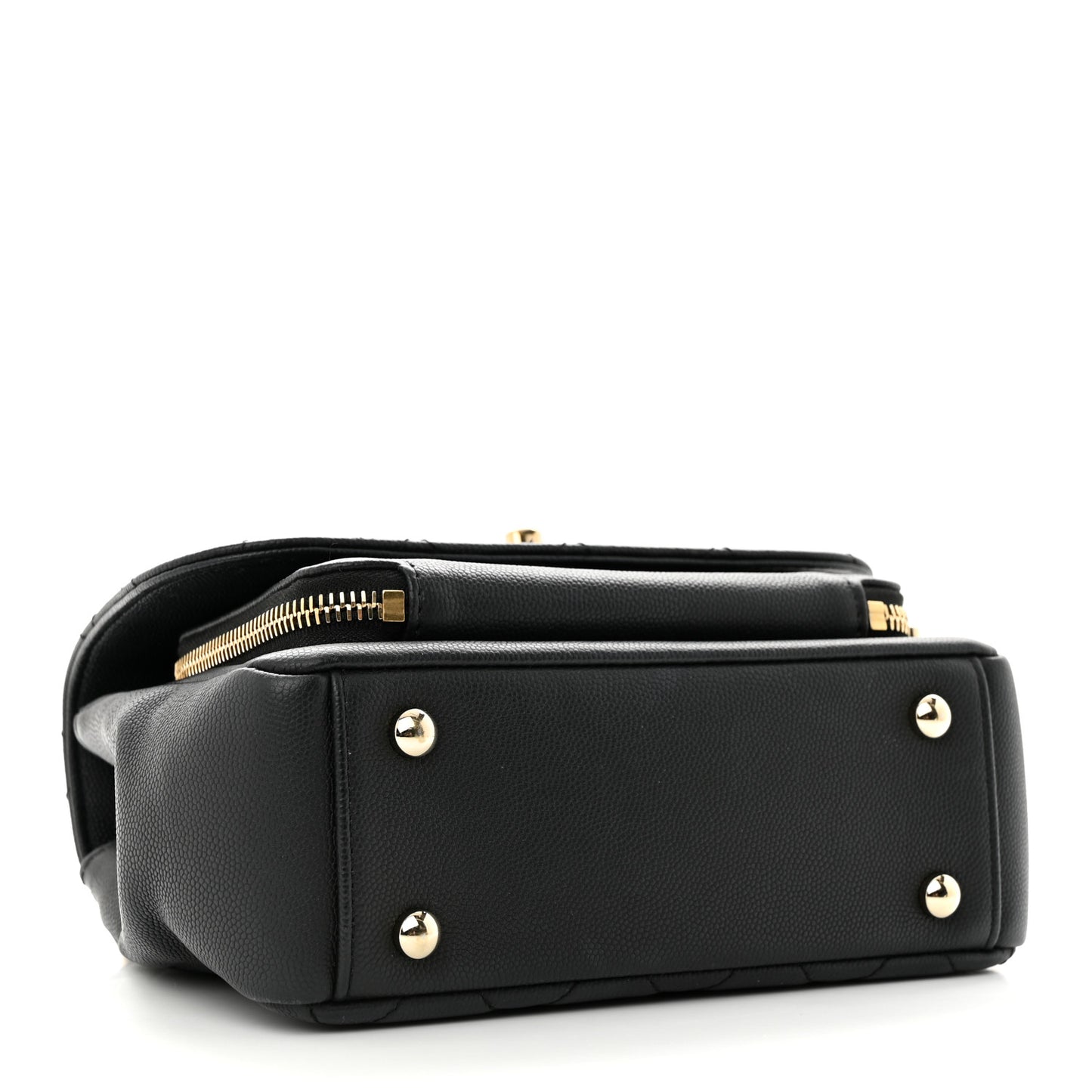 Caviar Quilted Small Business Affinity Flap Black