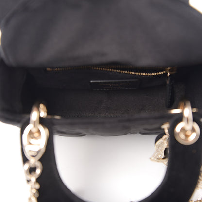 Christian Dior Velvet Mini Lady Dior Black 4 of 9