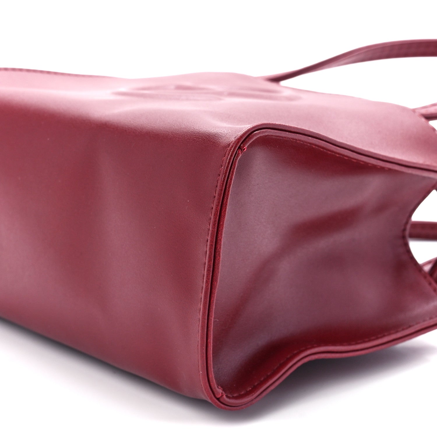 Telfar Vegan Leather Small Shopping Bag Oxblood 11 of 11