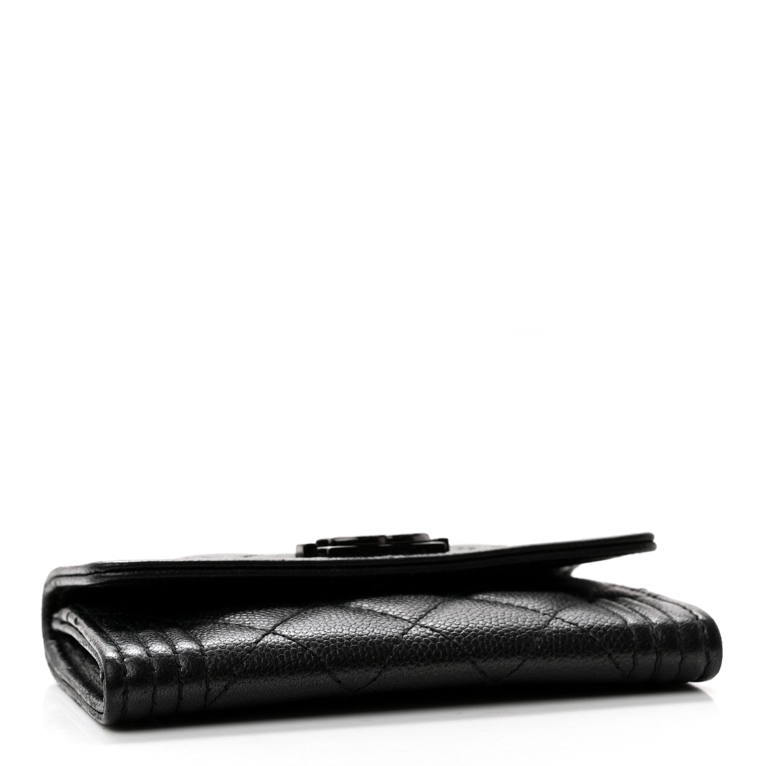 Chanel Caviar Quilted Boy Flap Card Holder So Black 4 of 11