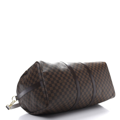 Louis Vuitton Damier Ebene Keepall Bandouliere 55 3 of 13