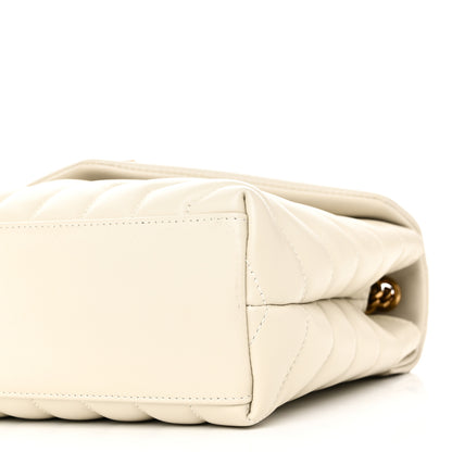 Saint Laurent Calfskin Y Quilted Monogram Small Loulou Chain Satchel Crema Soft 9 of 9