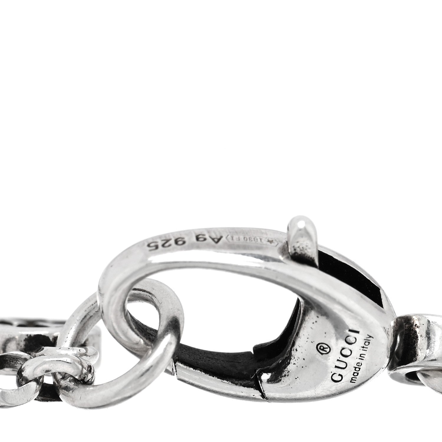 Gucci Sterling Silver Double G Key Bracelet 3 of 4