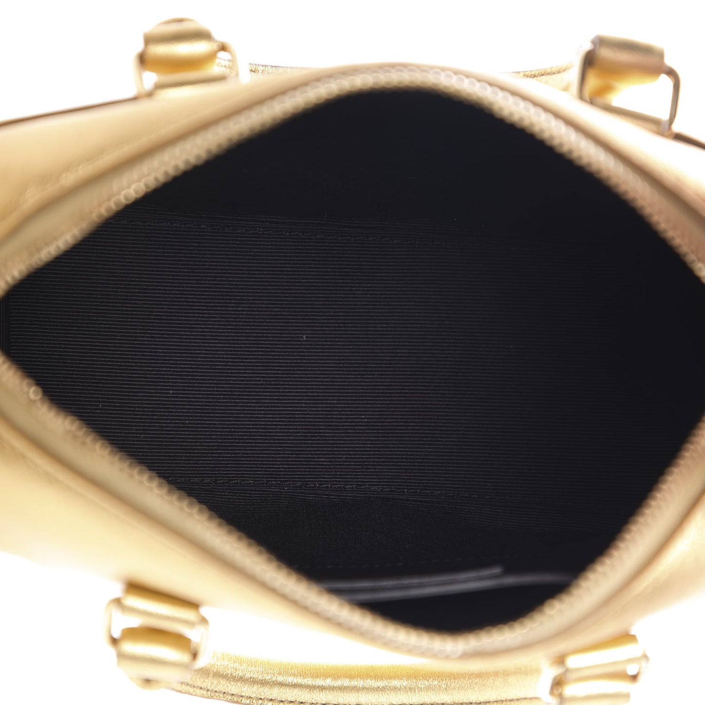 Metallic Lambskin Classic Toy Duffle Gold