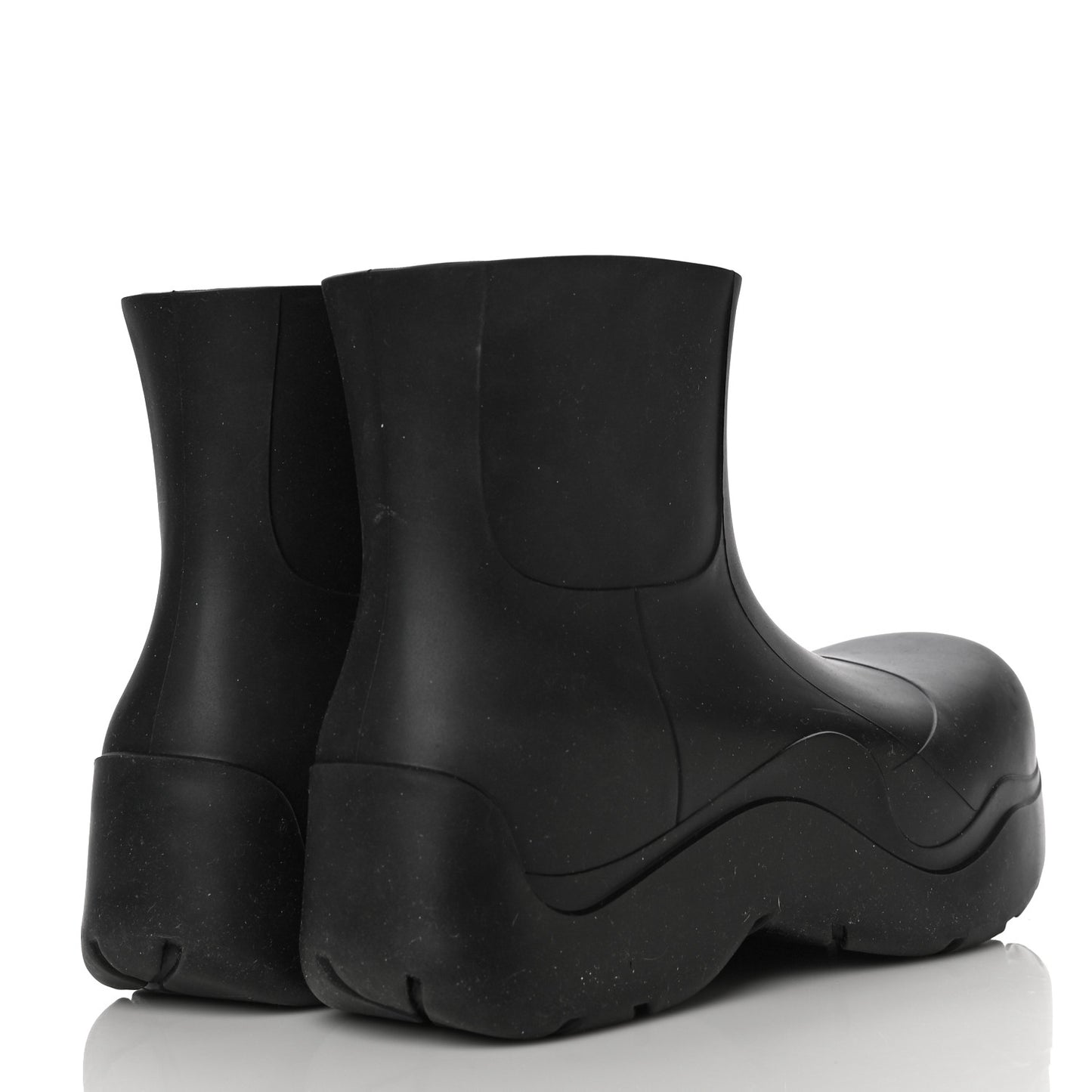 Rubber Puddle Ankle Boots 38 Black