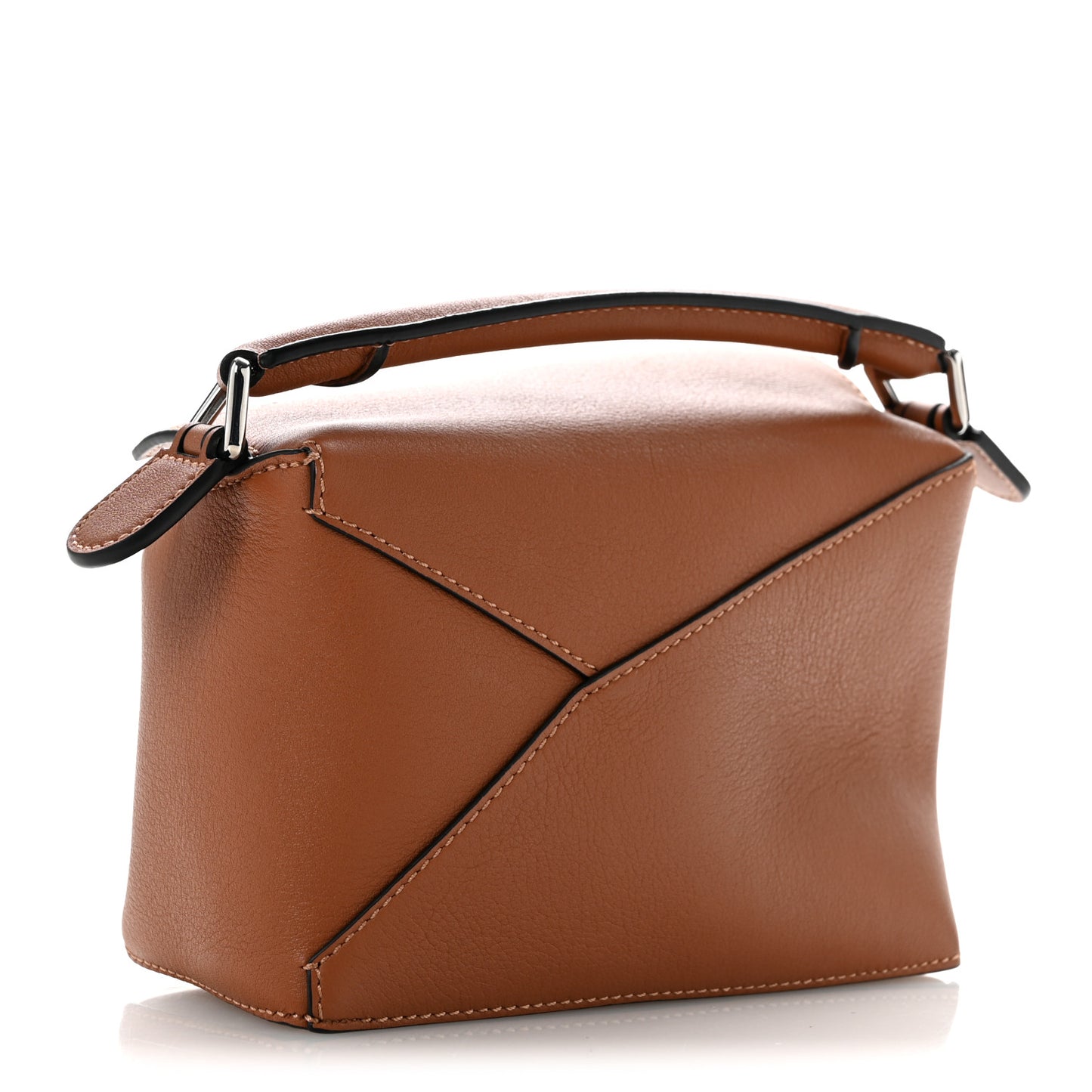 Calfskin Mini Puzzle Edge Bag Tan