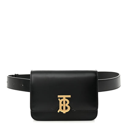 Burberry Calfskin TB Belt Bag Black 1 of 12