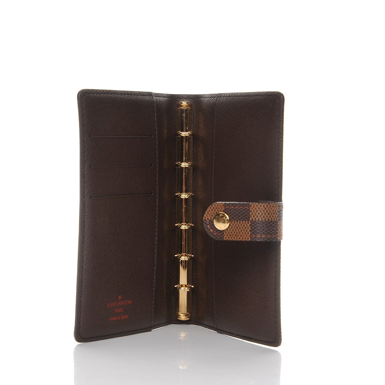 Louis Vuitton Damier Ebene Small Ring Agenda Cover 5 of 6
