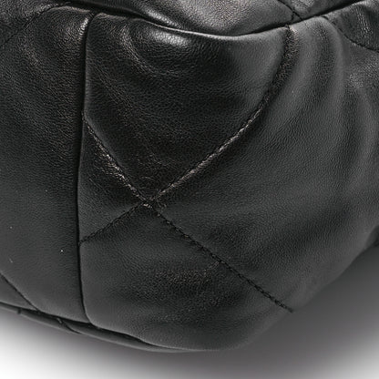 Chanel Lambskin Quilted Chanel 19 Shopping Bag Black 9 of 10