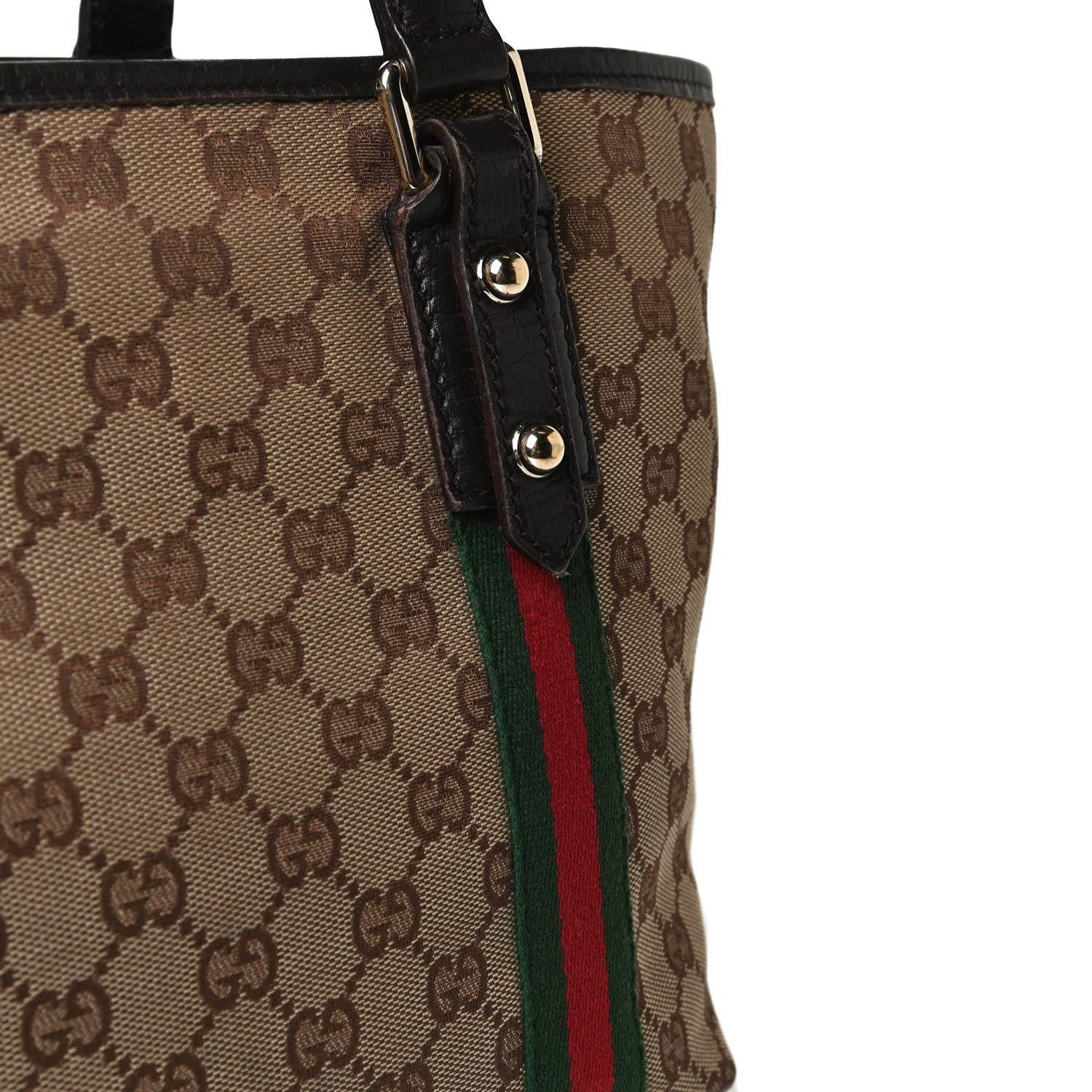 Gucci Monogram Medium Jolicoeur Tote Dark Brown 13 of 20