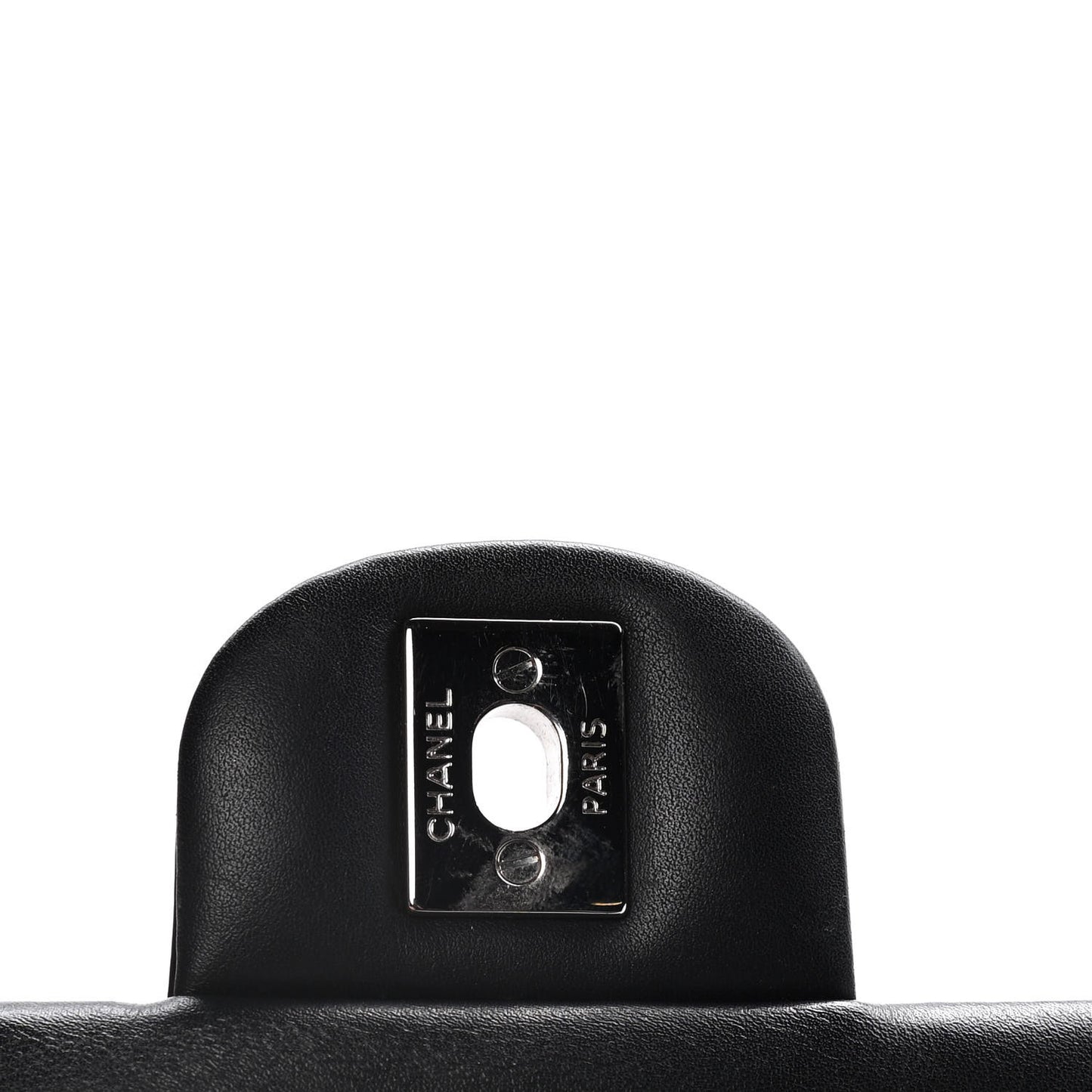 Patent Calfskin Quilted Extra Mini Rectangular Flap Black