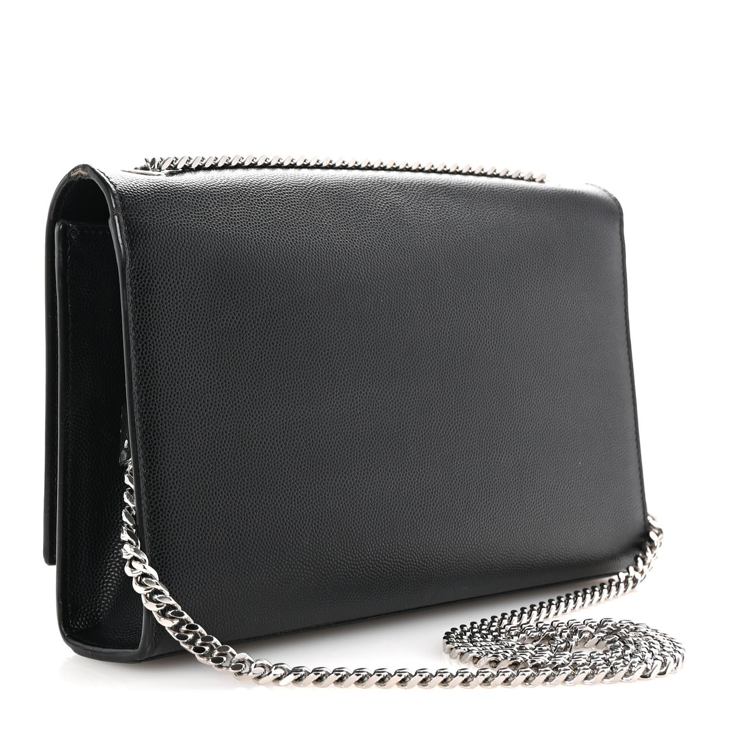 Grain De Poudre Medium Classic Monogram Kate Satchel Black