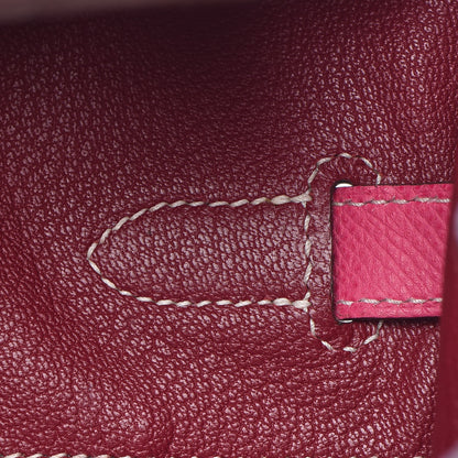 Hermes Epsom Candy Birkin 35 Rose Tyrien Rubis 21 of 41