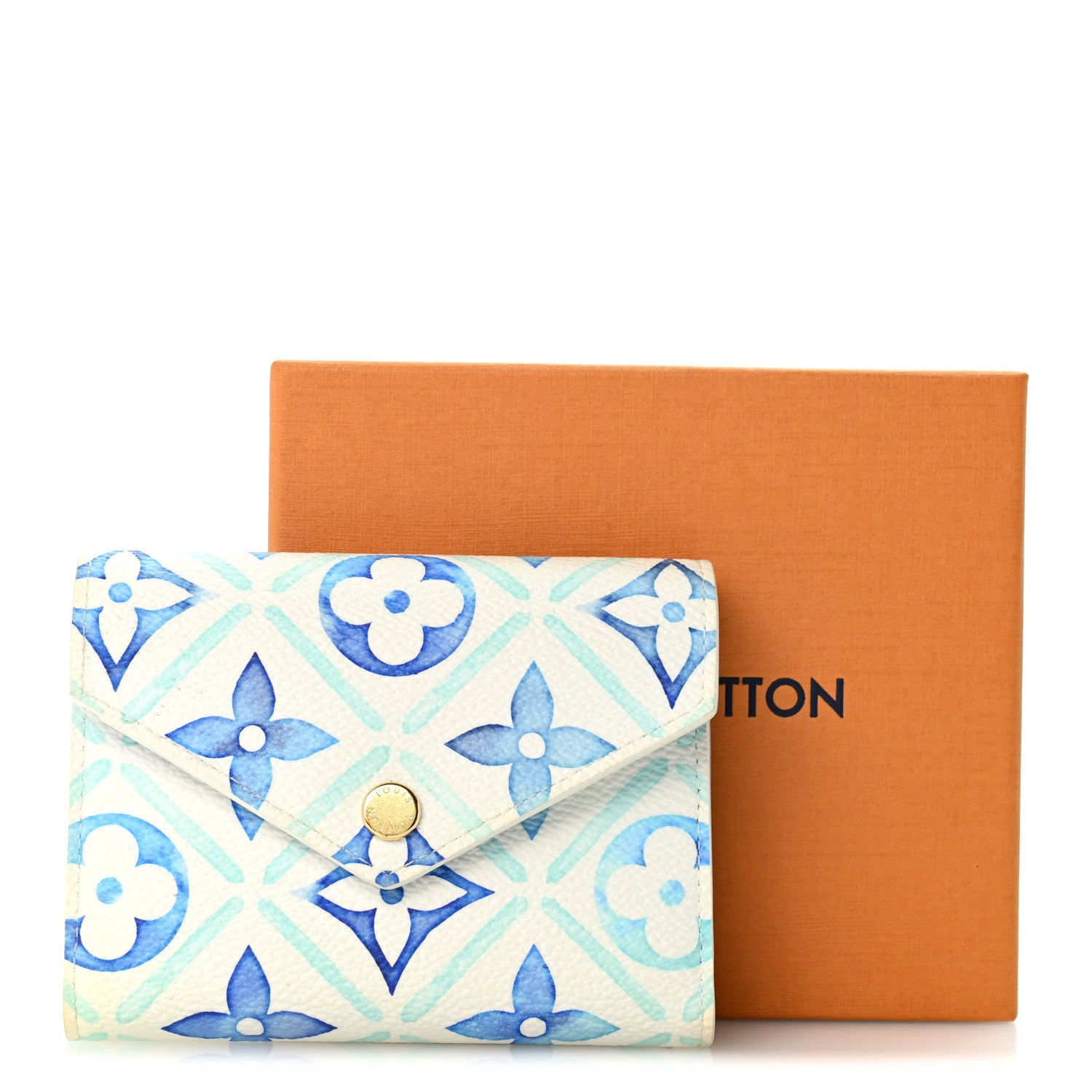 Louis Vuitton Monogram Giant By The Pool Victorine Wallet Lagoon Blue 8 of 8