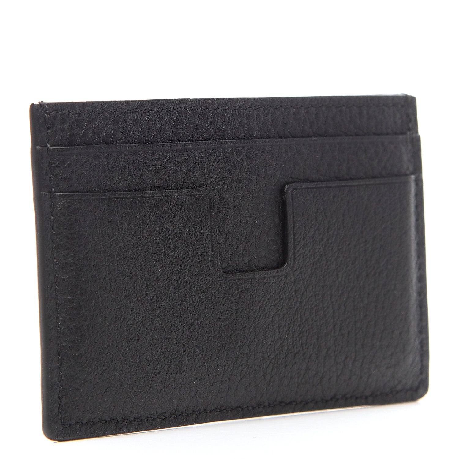 Tom Ford Grained Calfskin Card Holder Black 3 of 6
