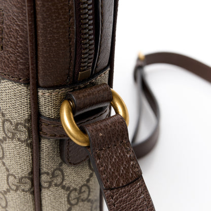 Gucci GG Supreme Monogram Web Small Ophidia Messenger Bag Brown 12 of 15