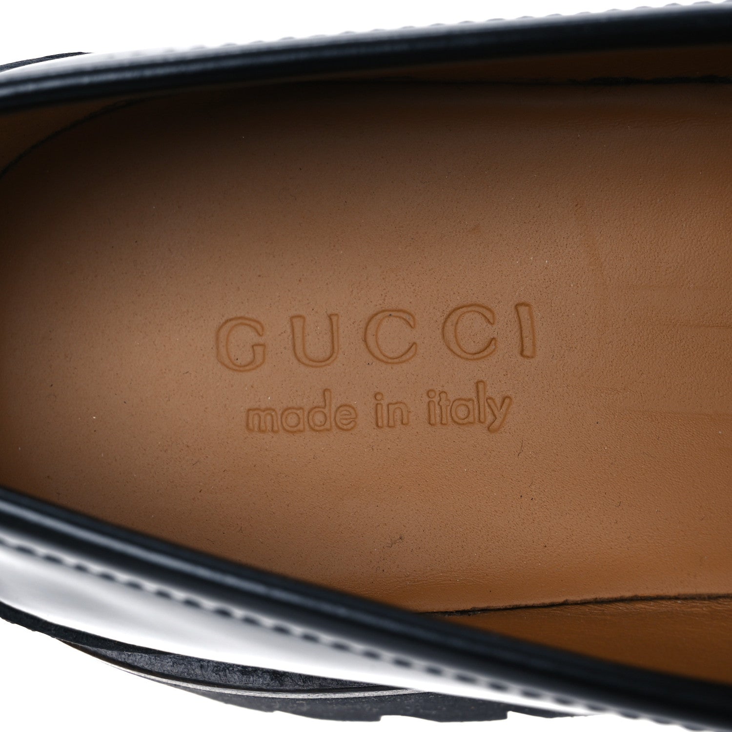 Gucci Cordovan Lux Mens Jeanne Platform Lug Sole 30/45mm Loafers 9 Black 9 of 12