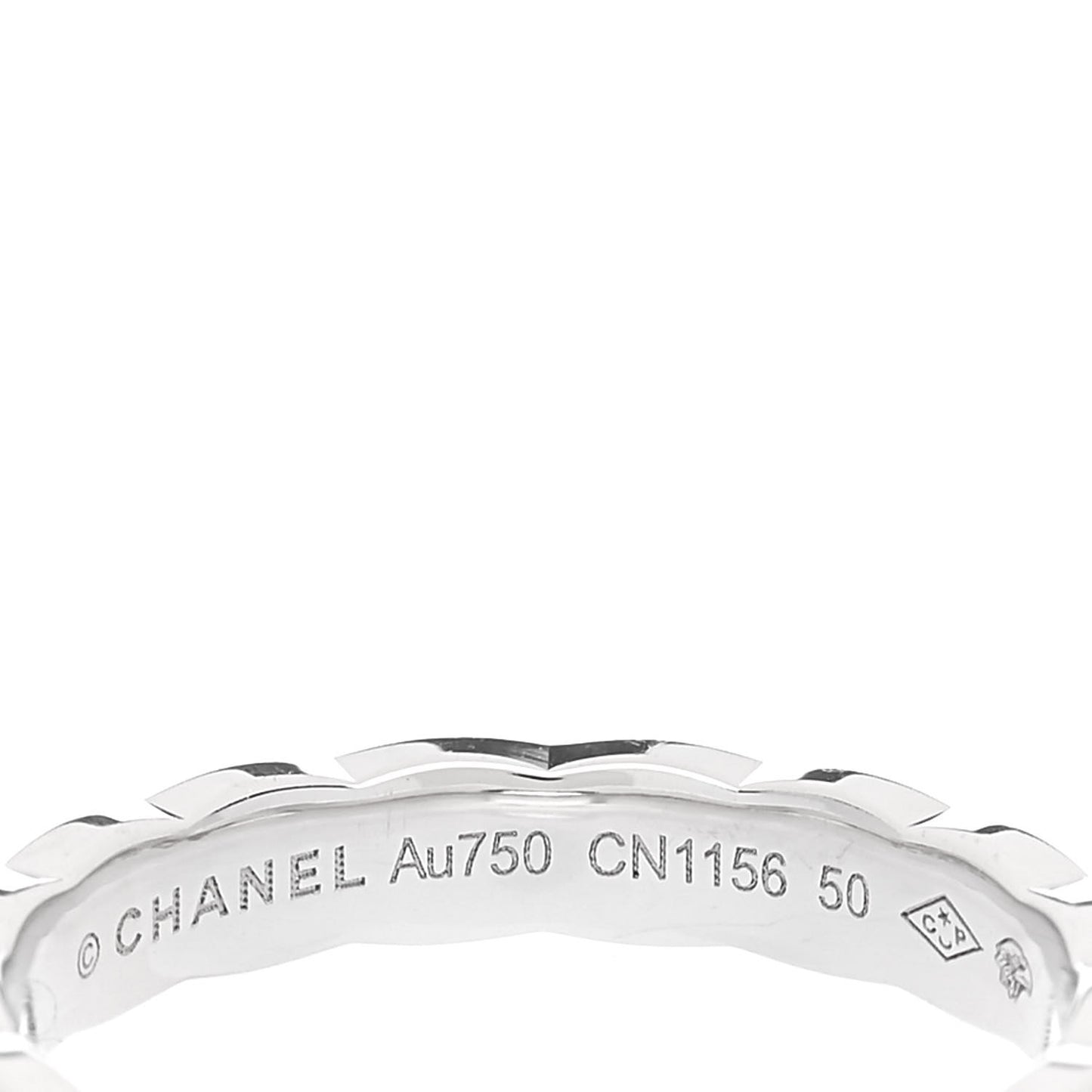 18K White Gold Mini Coco Crush Ring 50 5.25