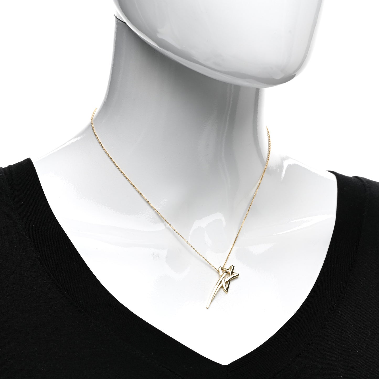 18K Yellow Gold Paloma Picasso Shooting Star Pendant Necklace