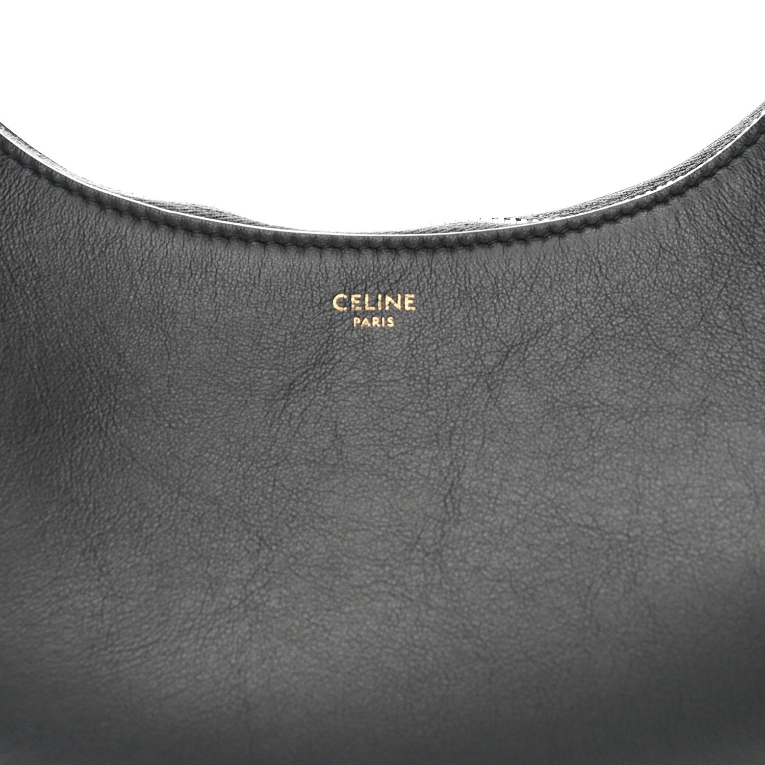 Celine Smooth Calfskin Medium Strap Ava Shoulder Bag Black Tan 8 of 12