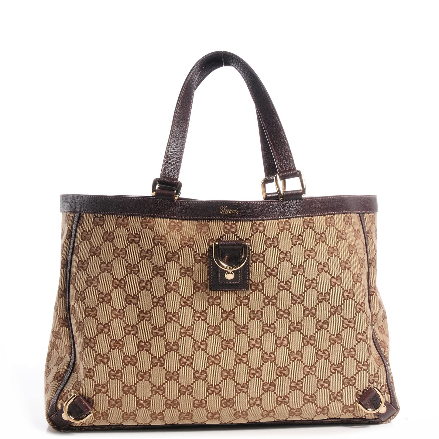 Monogram Large Abbey Tote Brown