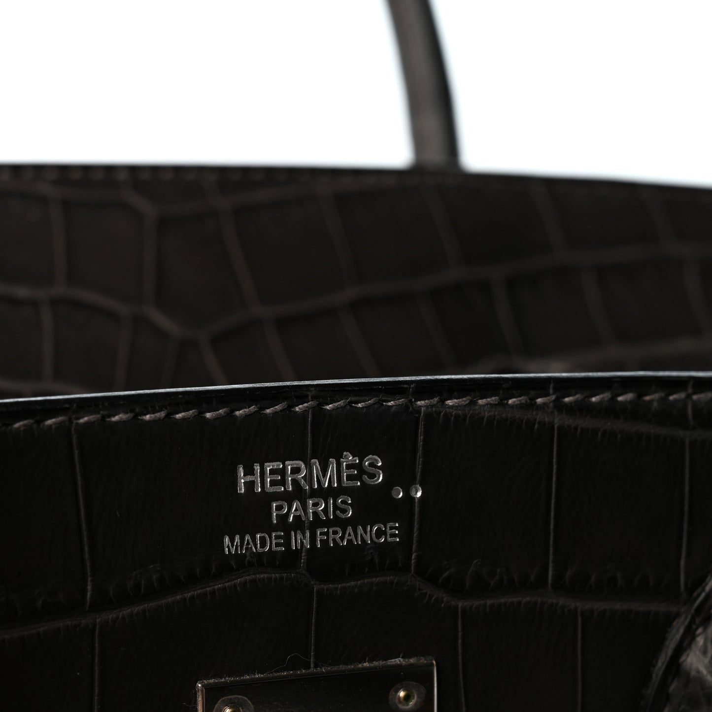 Matte Niloticus Crocodile Birkin 35 Graphite