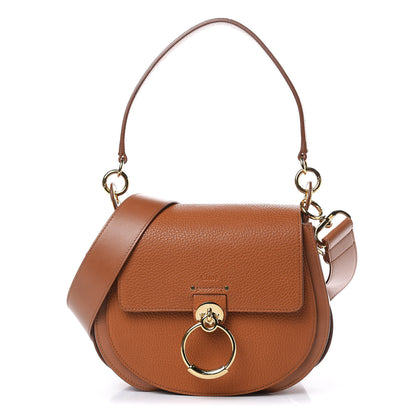 Chloe Grained Calfskin Large Tess Bag Caramel 1 of 8