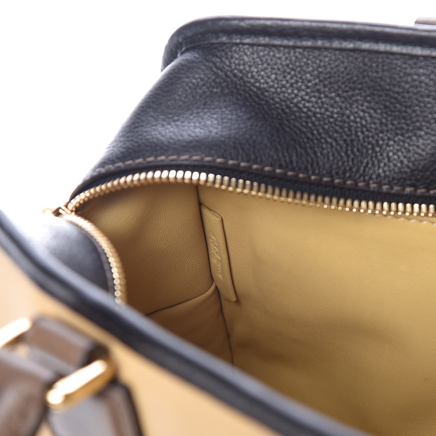 Calfskin Tri-Color Amazona 28 Bag Black Dark Beige