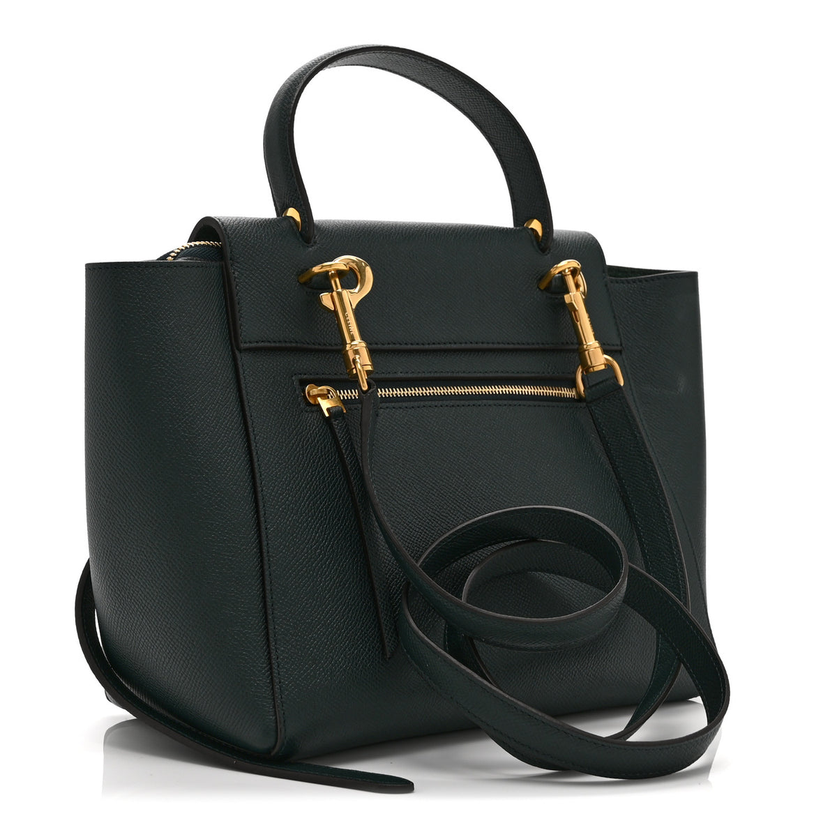 Grained Calfskin Micro Belt Bag Amazone