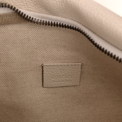 Gucci Grained Calfskin Logo Belt Bag White 6 of 10