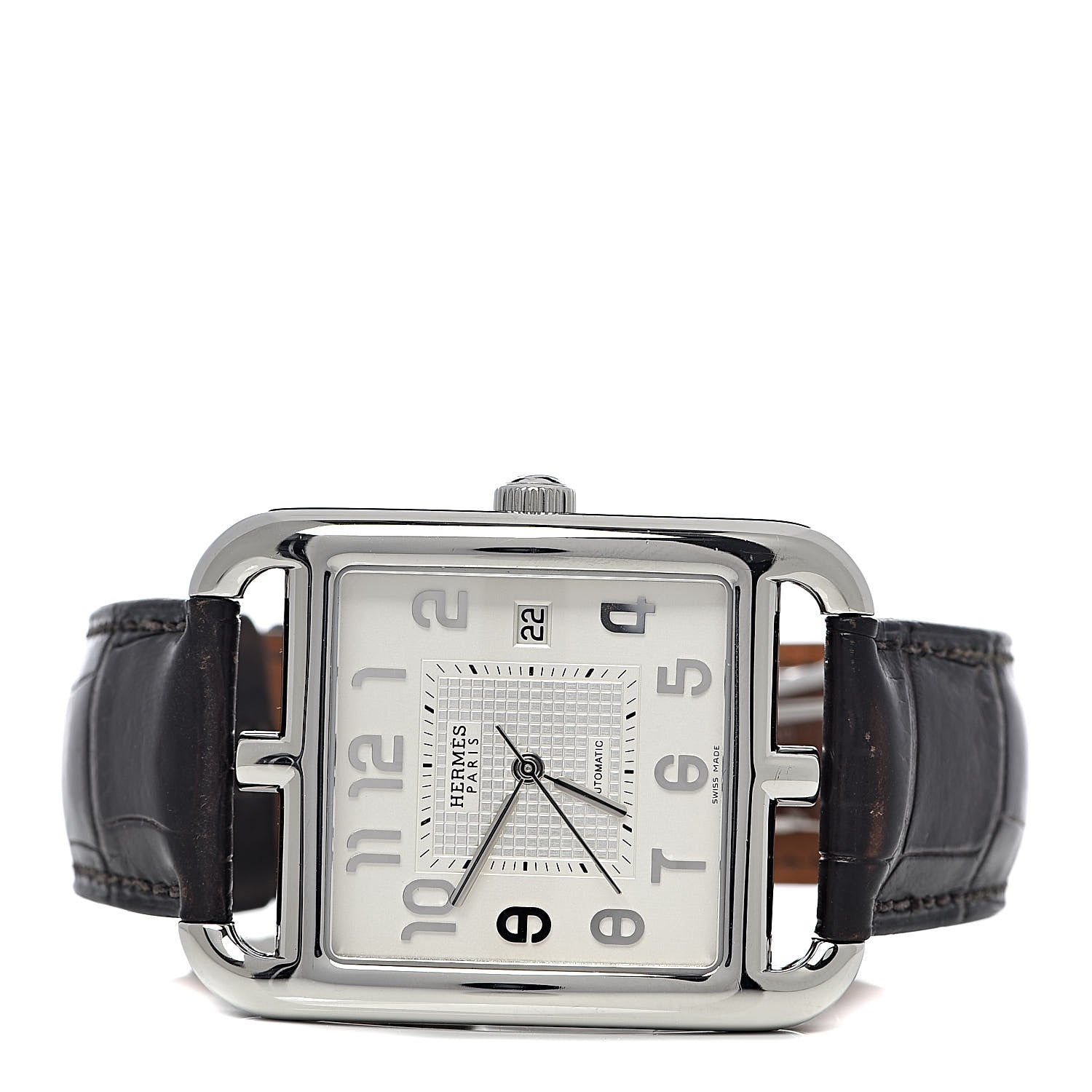 Hermes Stainless Steel Alligator 36mm Cape Cod Automatic Watch Havane 3 of 11
