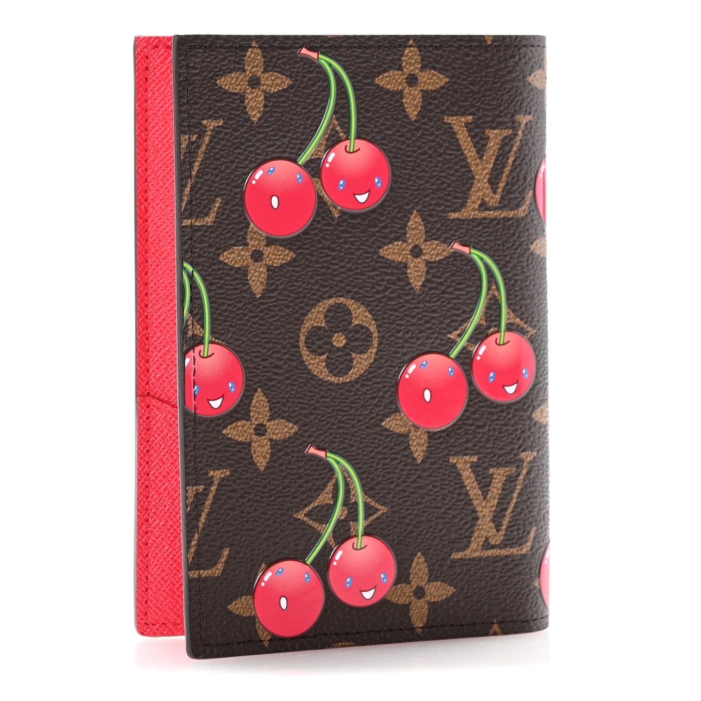 LV X TM Monogram Cerises Passport Cover
