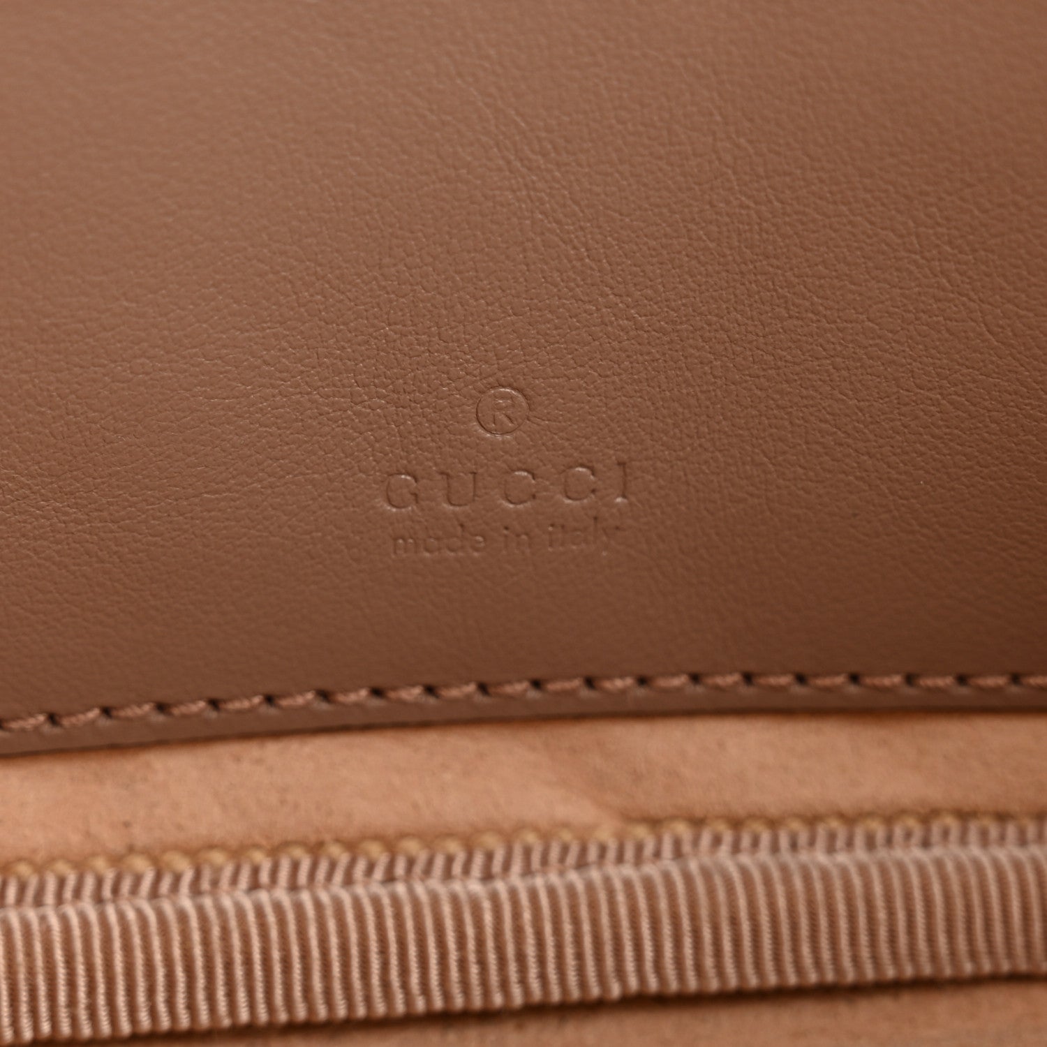 Gucci Calfskin Matelasse Mini GG Marmont Chain Crossbody Bag Porcelain Rose 6 of 12