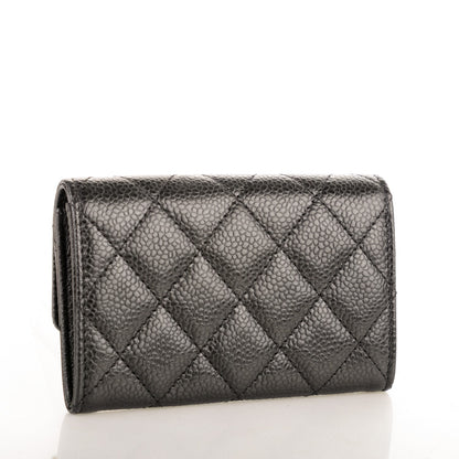 Chanel Caviar Quilted Flap Card Holder Black 3 of 8