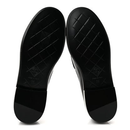 Chanel Lambskin Quilted CC Turnlock Loafers 36 Black 6 of 10