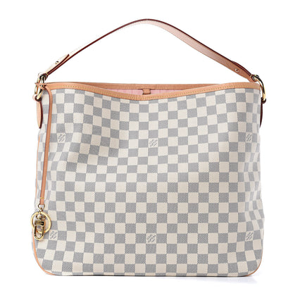 Louis Vuitton Damier Azur Delightful MM Rose Ballerine 1 of 10