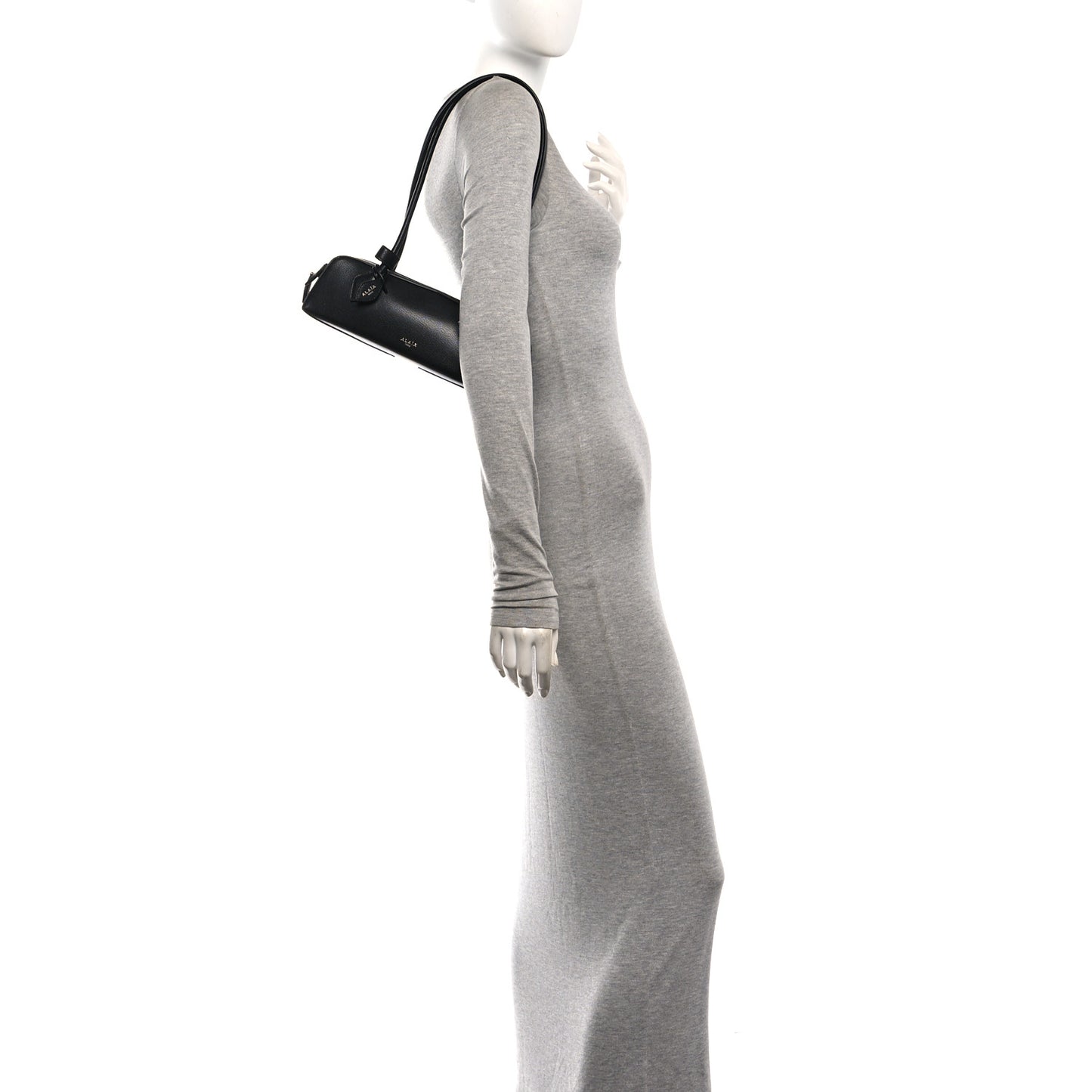 Shiny Goatskin Small Le Teckel Bag Black