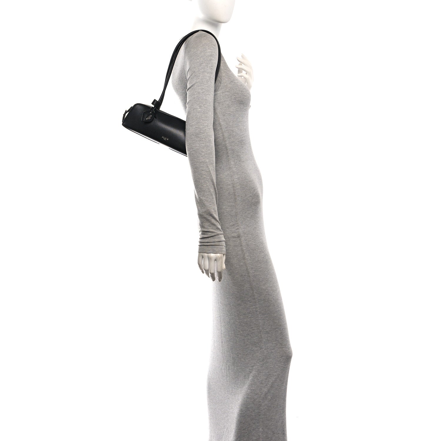 Alaia Shiny Goatskin Small Le Teckel Bag Black 2 of 9