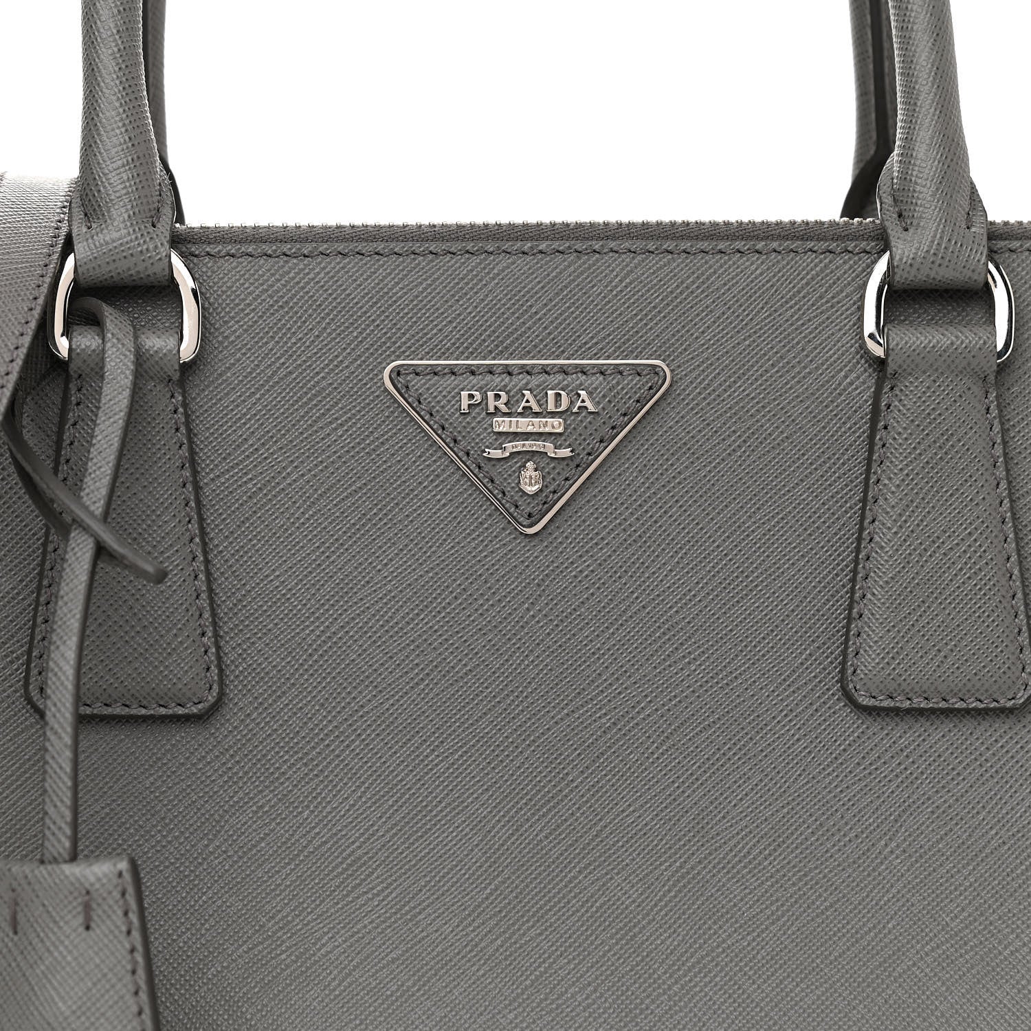 Prada Saffiano Lux Large Galleria Double Zip Tote Marmo 8 of 10