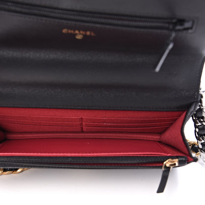 Chanel Quilted 19 Wallet On Chain WOC Black 4 of 12