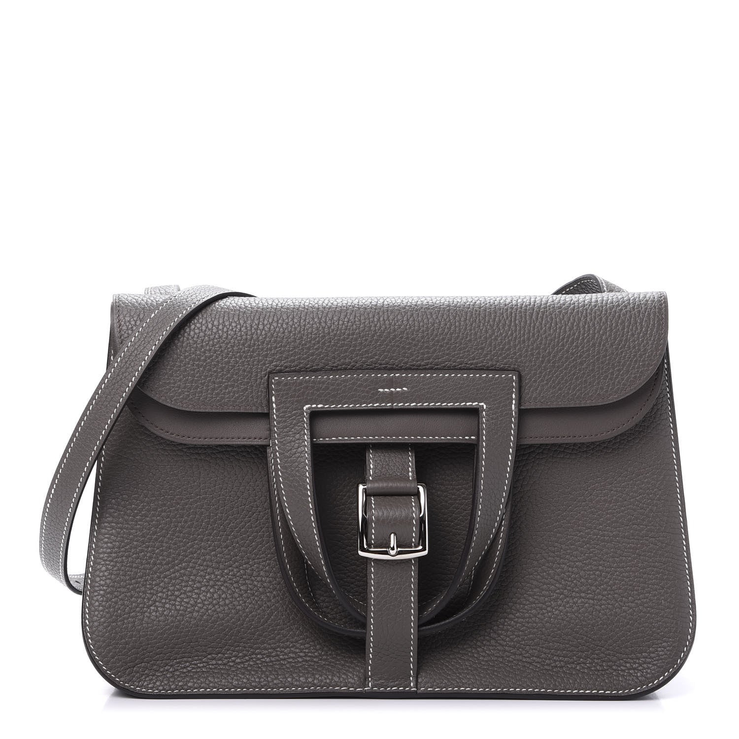 Hermes Taurillon Clemence Halzan 31 GM Etain 1 of 12