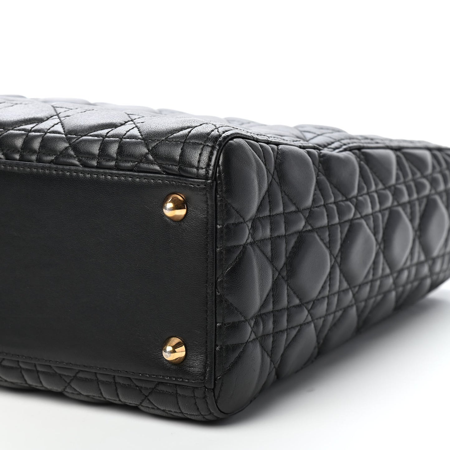 Lambskin Cannage Large Lady Dior Black