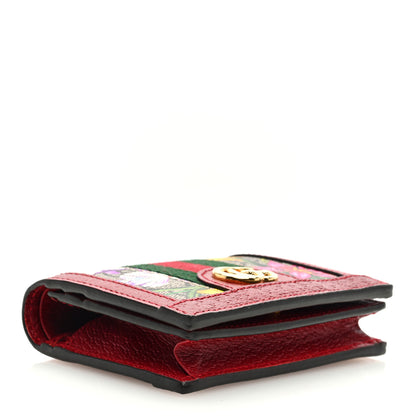 Gucci GG Supreme Monogram Flora Web Ophidia Card Case Red 4 of 7
