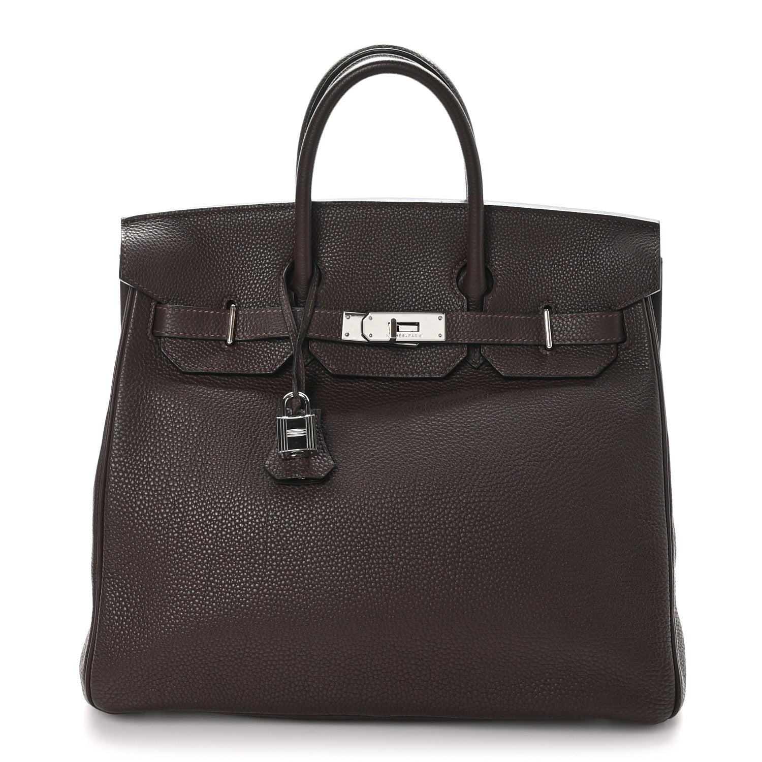 Hermes Togo HAC Birkin 32 Chocolate 1 of 12